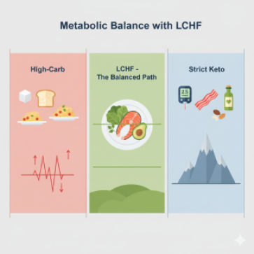 LCHF: сбалансированный низкоуглеводный подход к здоровью без крайностей